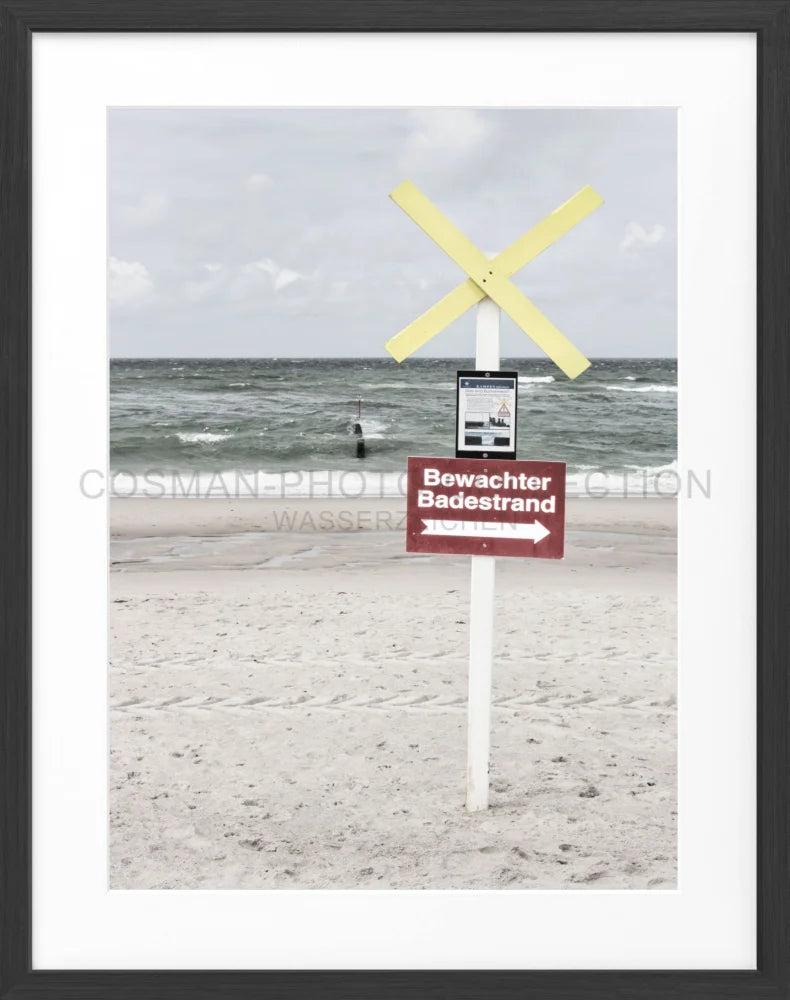 Poster ’Bewachter Badestrand’ Sylt SY49 - Wandbilder