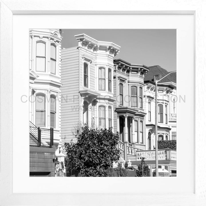 Poster ’Alamao Square’ San Francisco SF26Q - Weiss 3cm