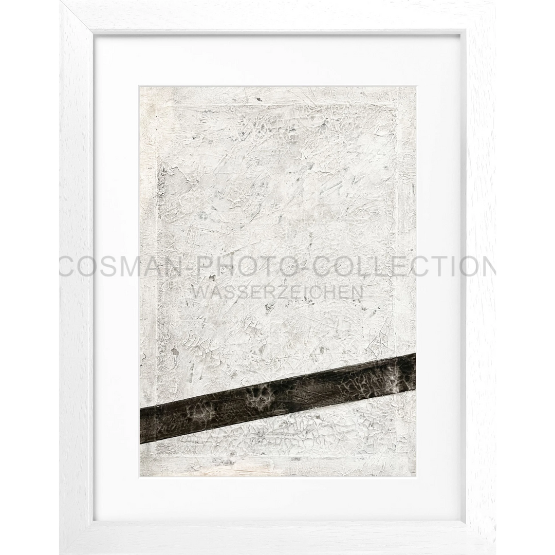 Poster ART ’Black Line’ GM83 - Weiss 3cm / S (25cm x