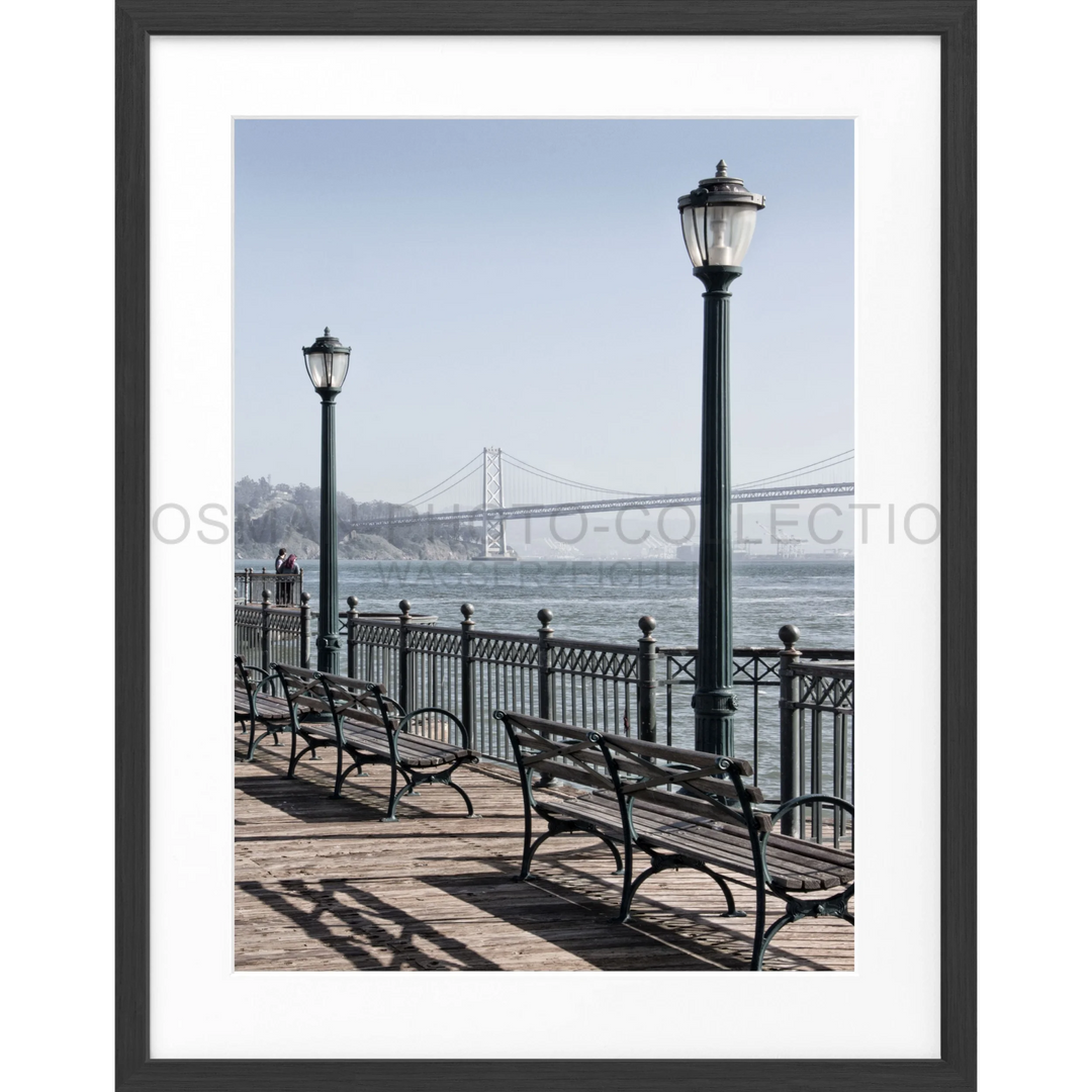 Poster San Francisco SF31 - Schwarz matt 1.5cm / Motiv: