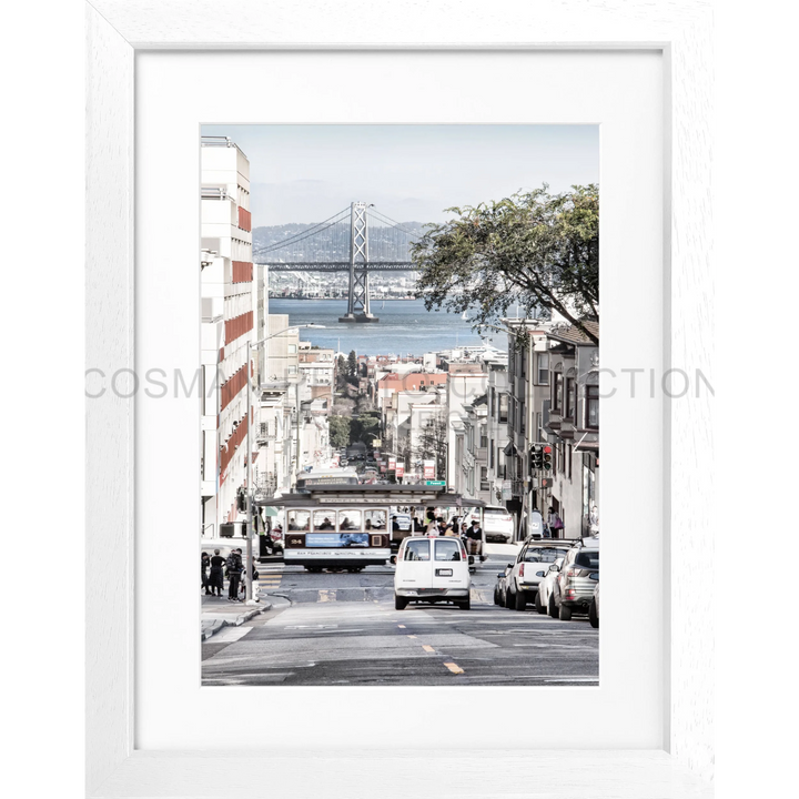 Poster ’Bay Bridge’ San Francisco SF46 - Weiss 3cm