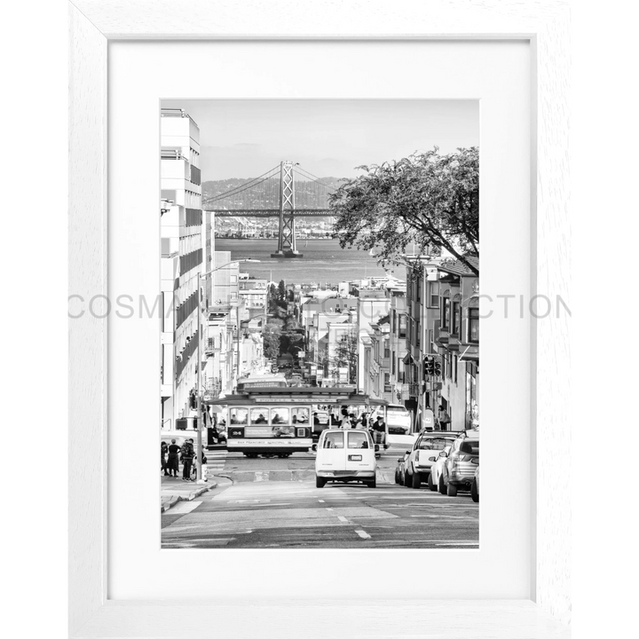 Poster ’Bay Bridge’ San Francisco SF46 - Weiss 3cm