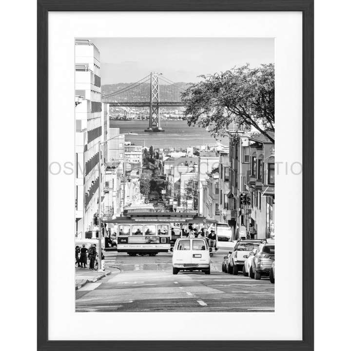 Poster ’Bay Bridge’ San Francisco SF46 - Schwarz matt