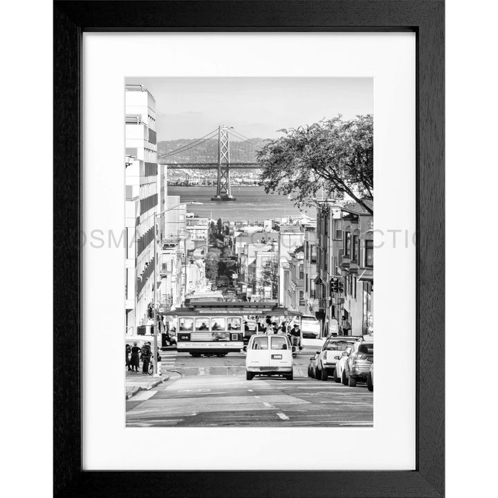 Poster ’Bay Bridge’ San Francisco SF46 - Schwarz 3cm