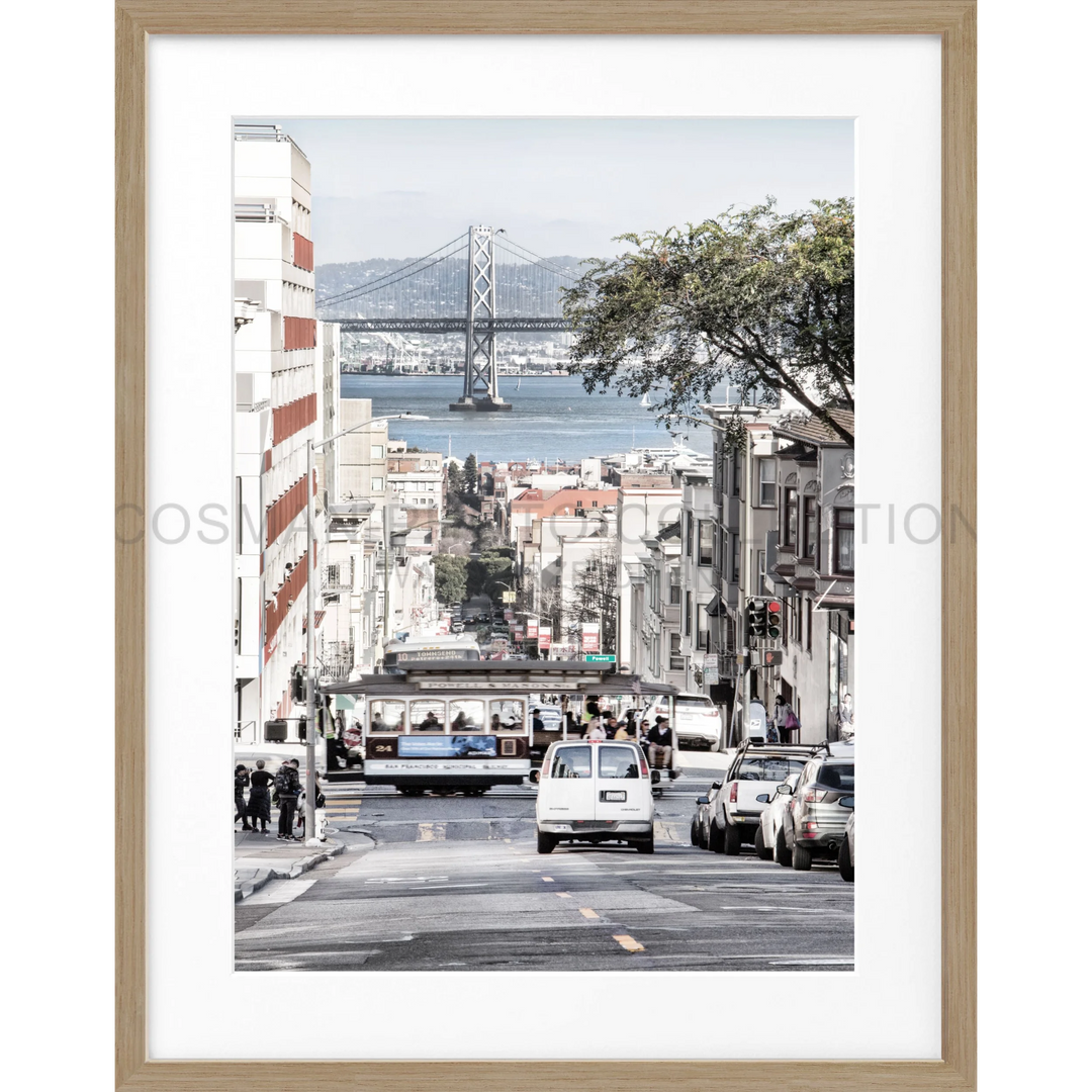 Poster ’Bay Bridge’ San Francisco SF46 - Eiche Furnier