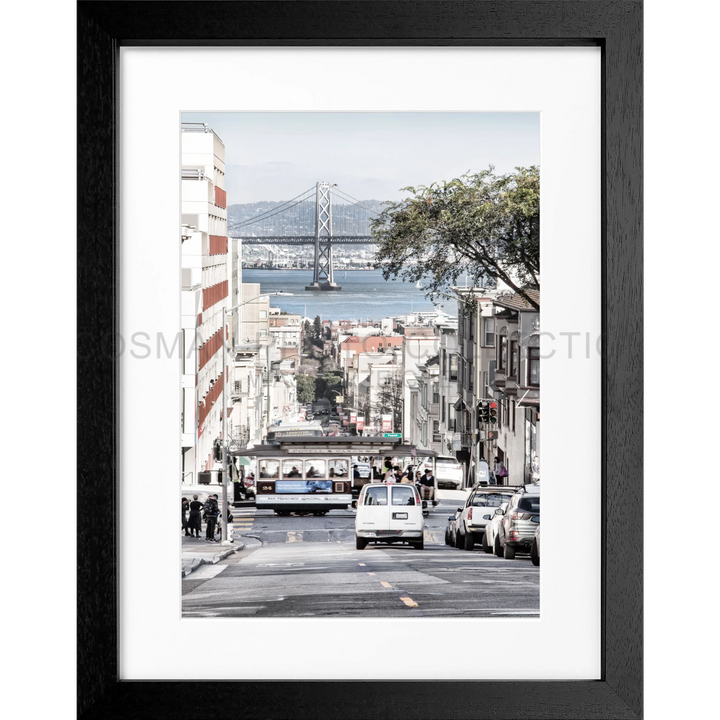 Poster ’Bay Bridge’ San Francisco SF46 - Schwarz 3cm