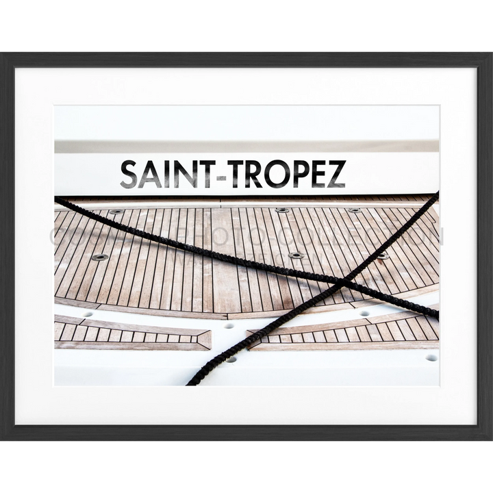 Poster Saint Tropez ST09A - Schwarz matt 1.5cm / S (31cm x