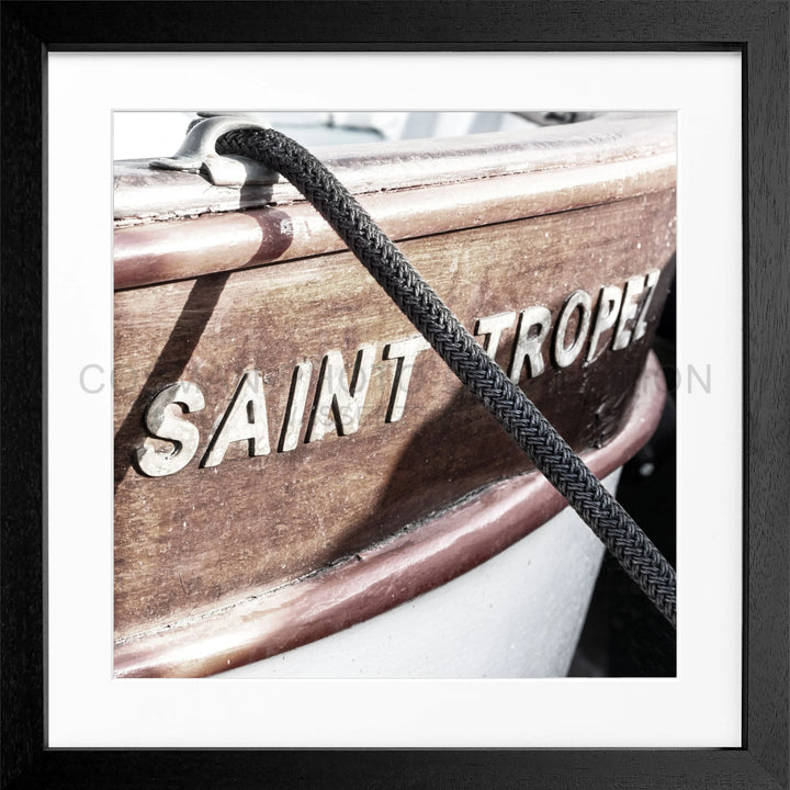 Poster ’Boot’ Saint Tropez ST06Q - Schwarz 3cm / Motiv: