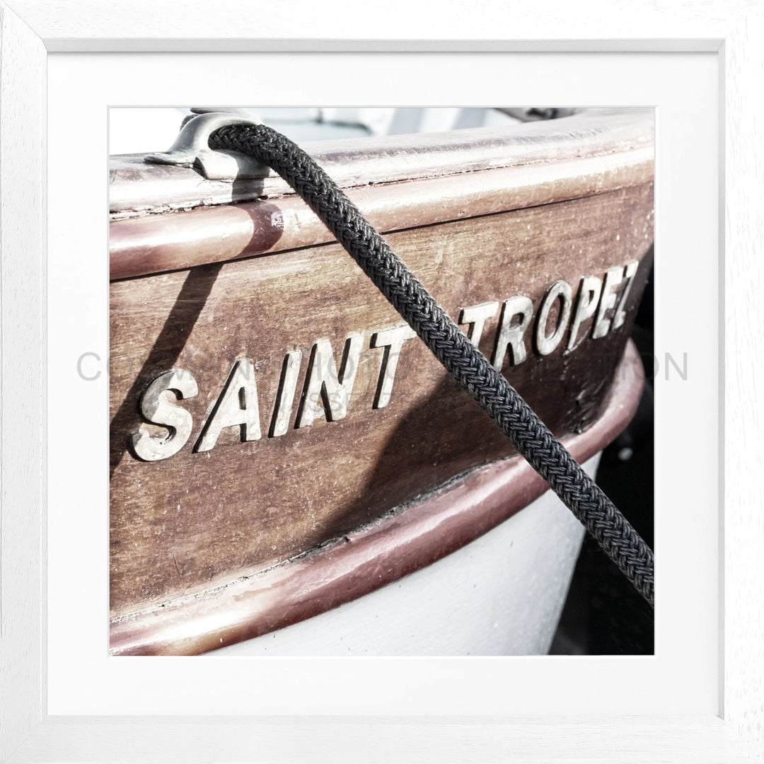 Poster ’Boot’ Saint Tropez ST06Q - Weiss 3cm / Motiv: