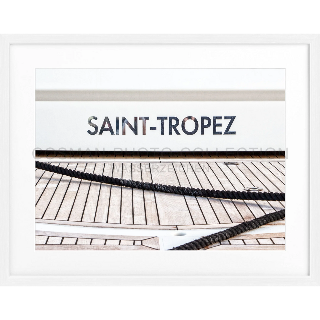 Poster Saint Tropez ST09 - Weiss 1.5cm / S (31cm x 25cm)