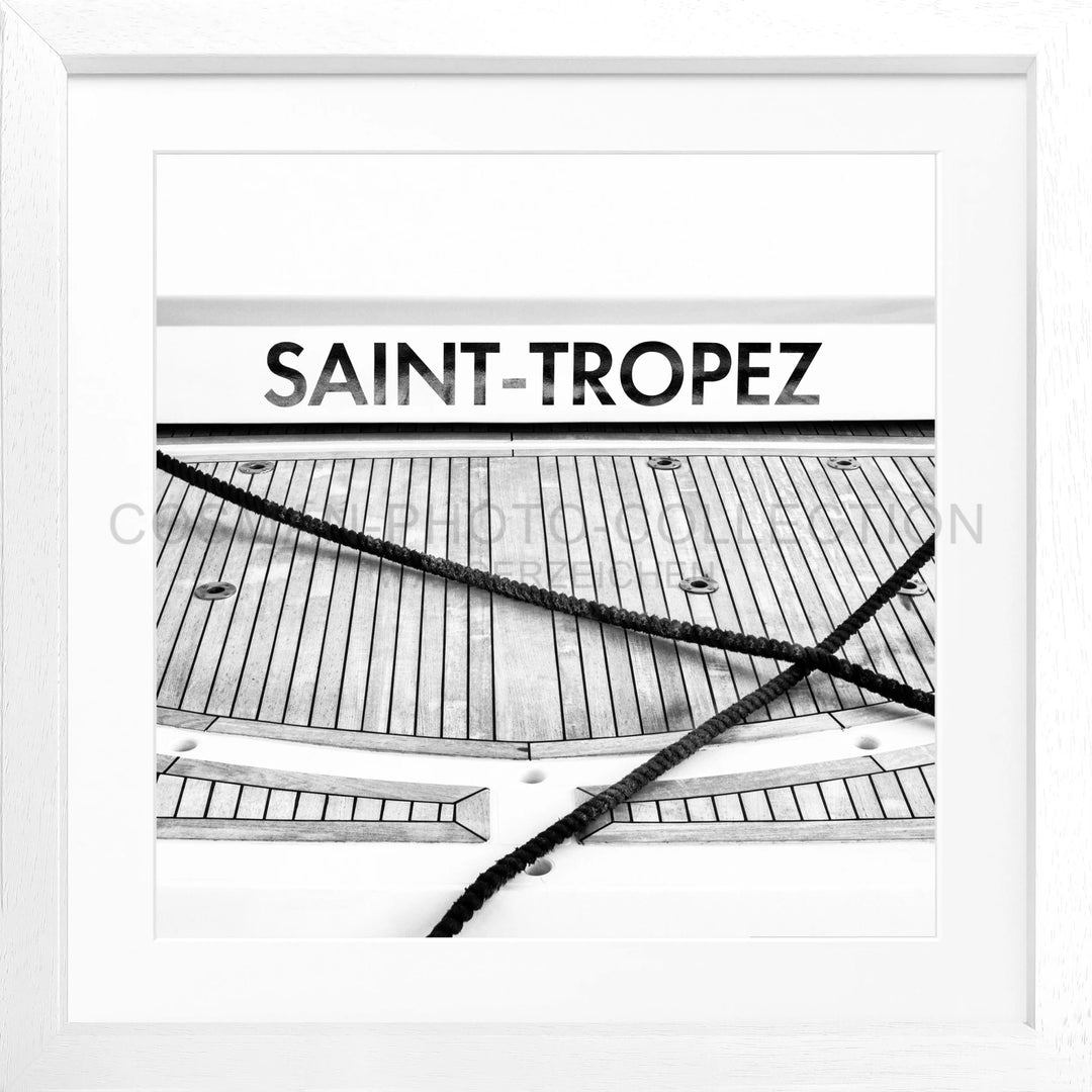 Poster ’Boot’ Saint Tropez ST09Q - Weiss 3cm / Motiv: