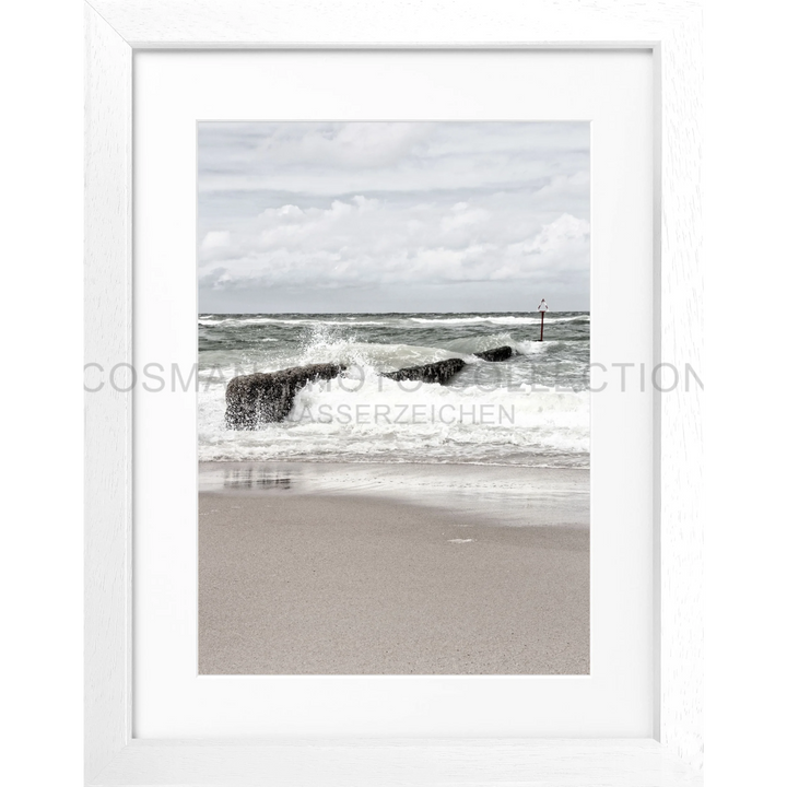 Cosman-Interior Motiv: farbe / Grösse: S (25cm x 31cm) / Rahmenfarbe: weiss matt Poster Sylt SY61