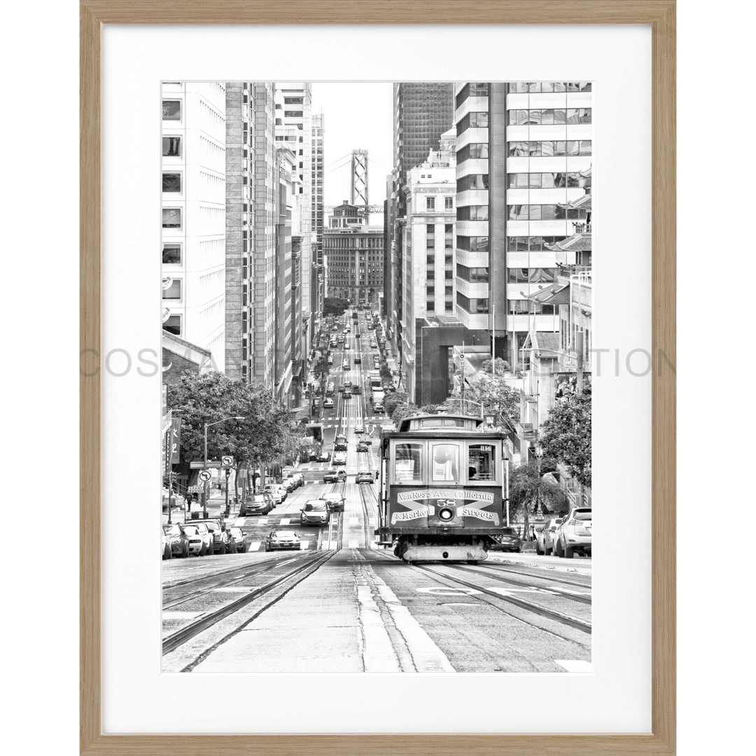 Poster San Francisco SF30 - Eiche Furnier 1.5cm / Motiv: