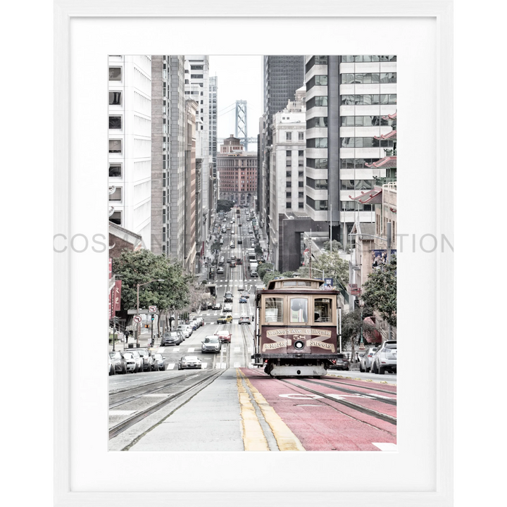 Poster San Francisco SF30 - Weiss 1.5cm / Motiv: farbe / S