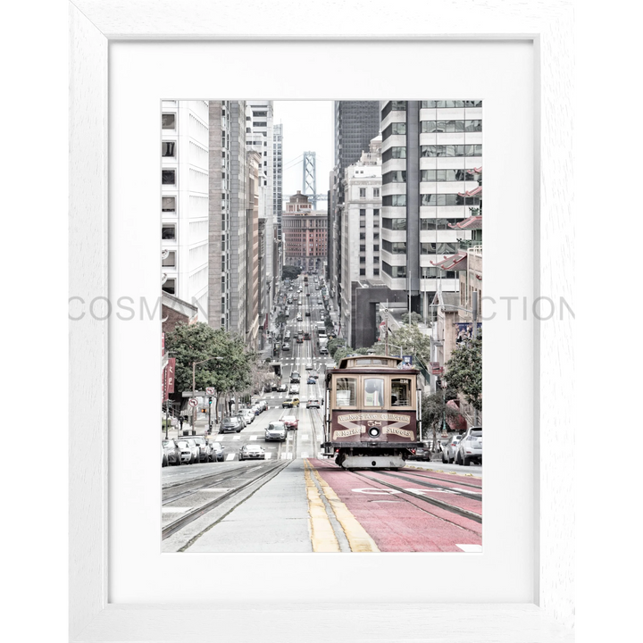 Poster San Francisco SF30 - Weiss 3cm / Motiv: farbe / S