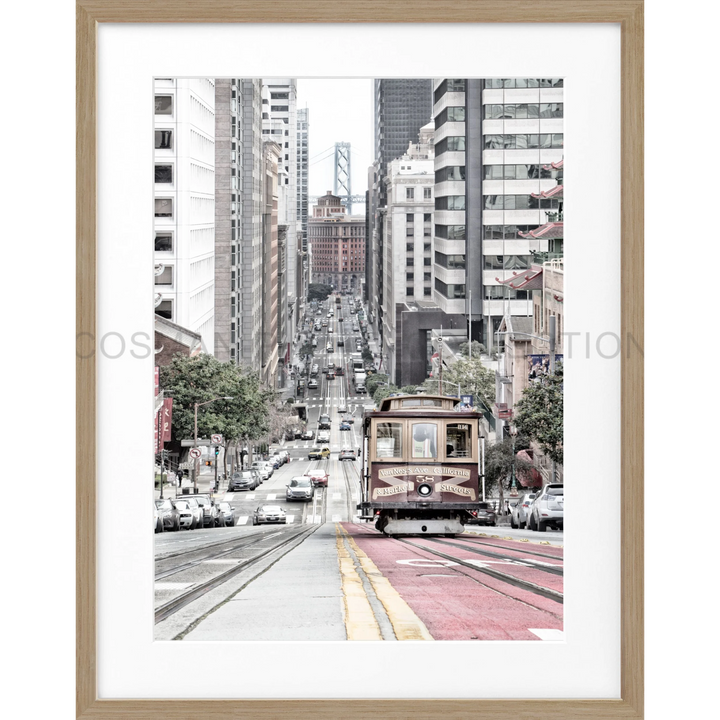 Poster San Francisco SF30 - Eiche Furnier 1.5cm / Motiv: