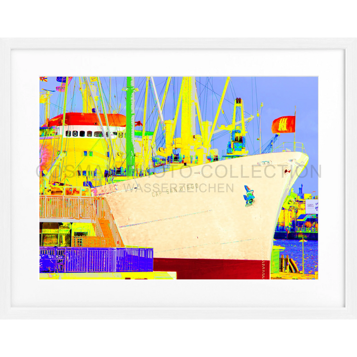 Poster ’Color Edition’ Hamburg Hafen ’Cap San