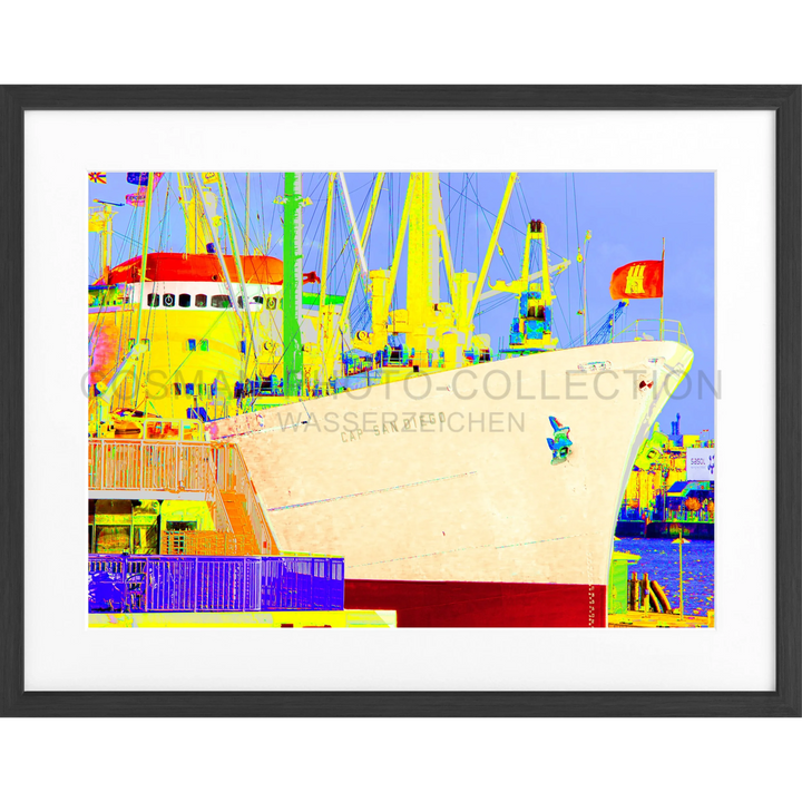 Poster ’Color Edition’ Hamburg Hafen ’Cap San