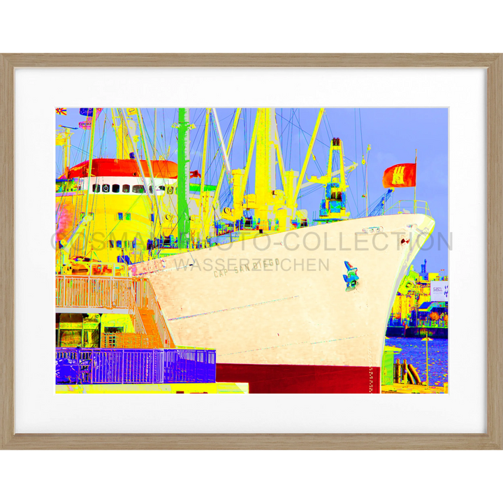 Poster ’Color Edition’ Hamburg Hafen ’Cap San