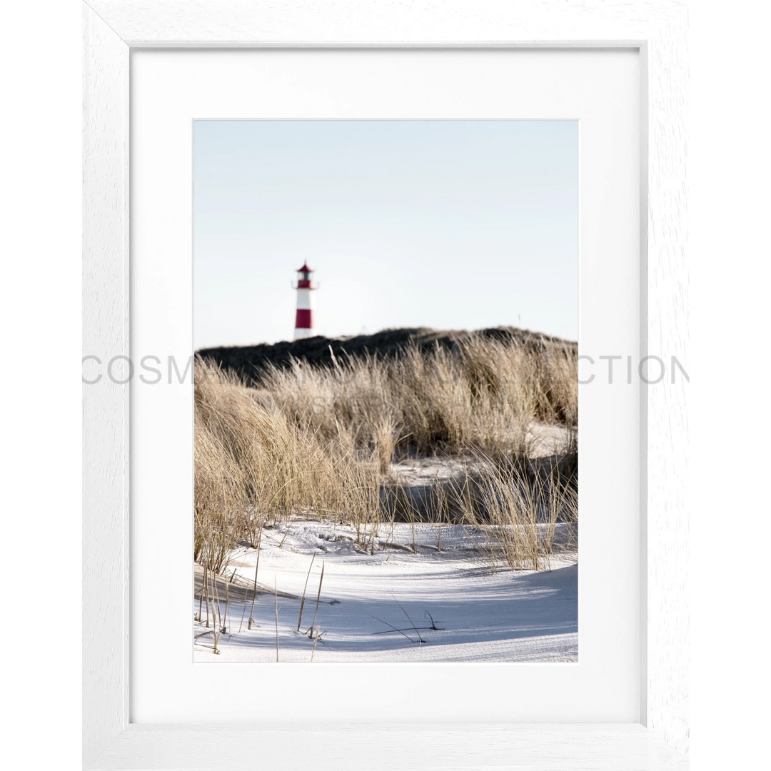 Cosman-Interior Motiv: farbe / Grösse: S (31cm x 25cm) / Rahmenfarbe: weiss matt Poster Sylt SY68