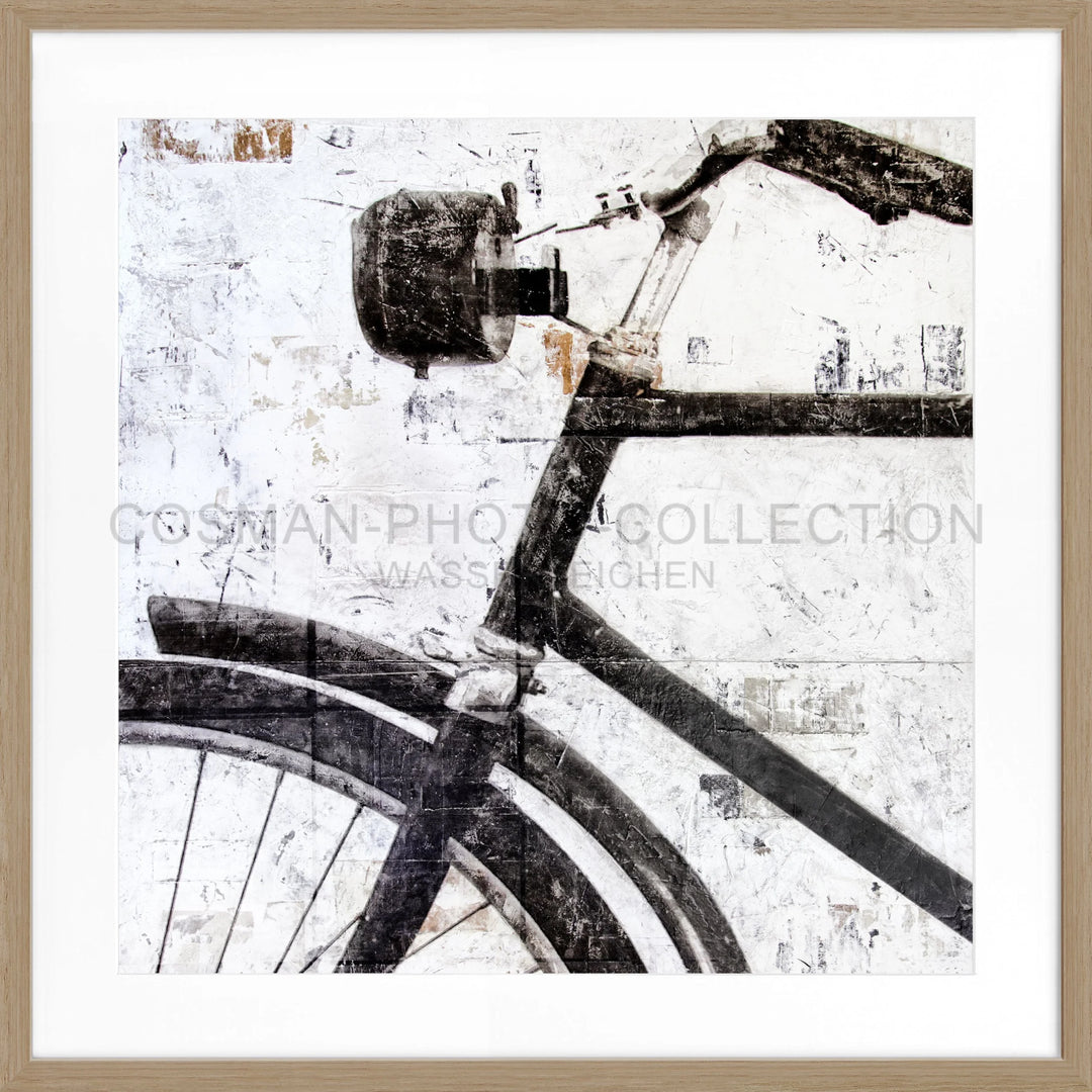 Poster ’Fahrrad’ GM16Q - Eiche Furnier 1.5cm / Quadrat