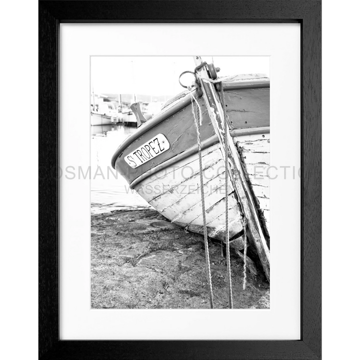 Poster ’Fischerboot’ Saint Tropez ST27 - Schwarz 3cm