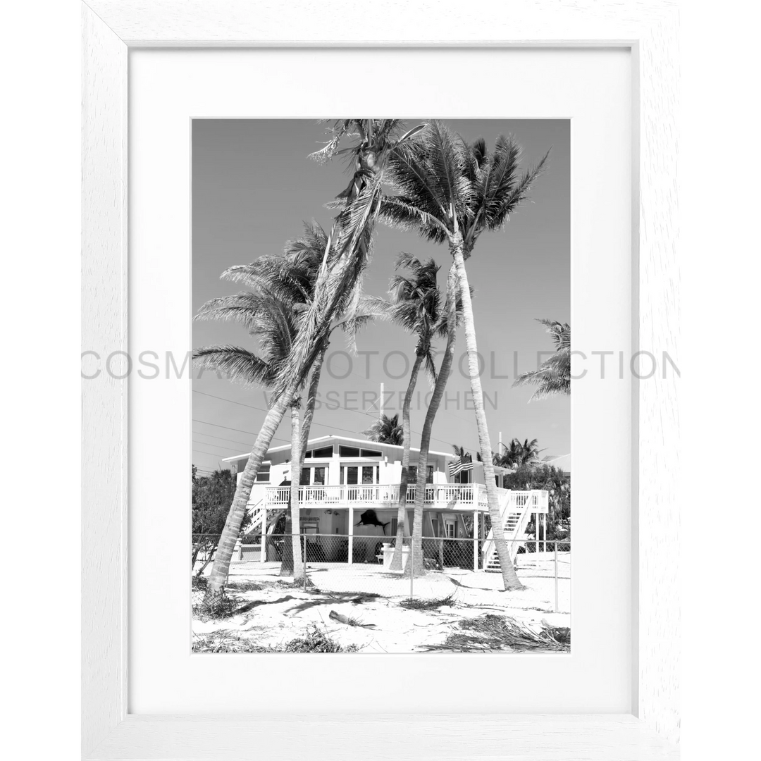 Poster Florida Key West ’Beach House’ FL26 - Weiss 3cm