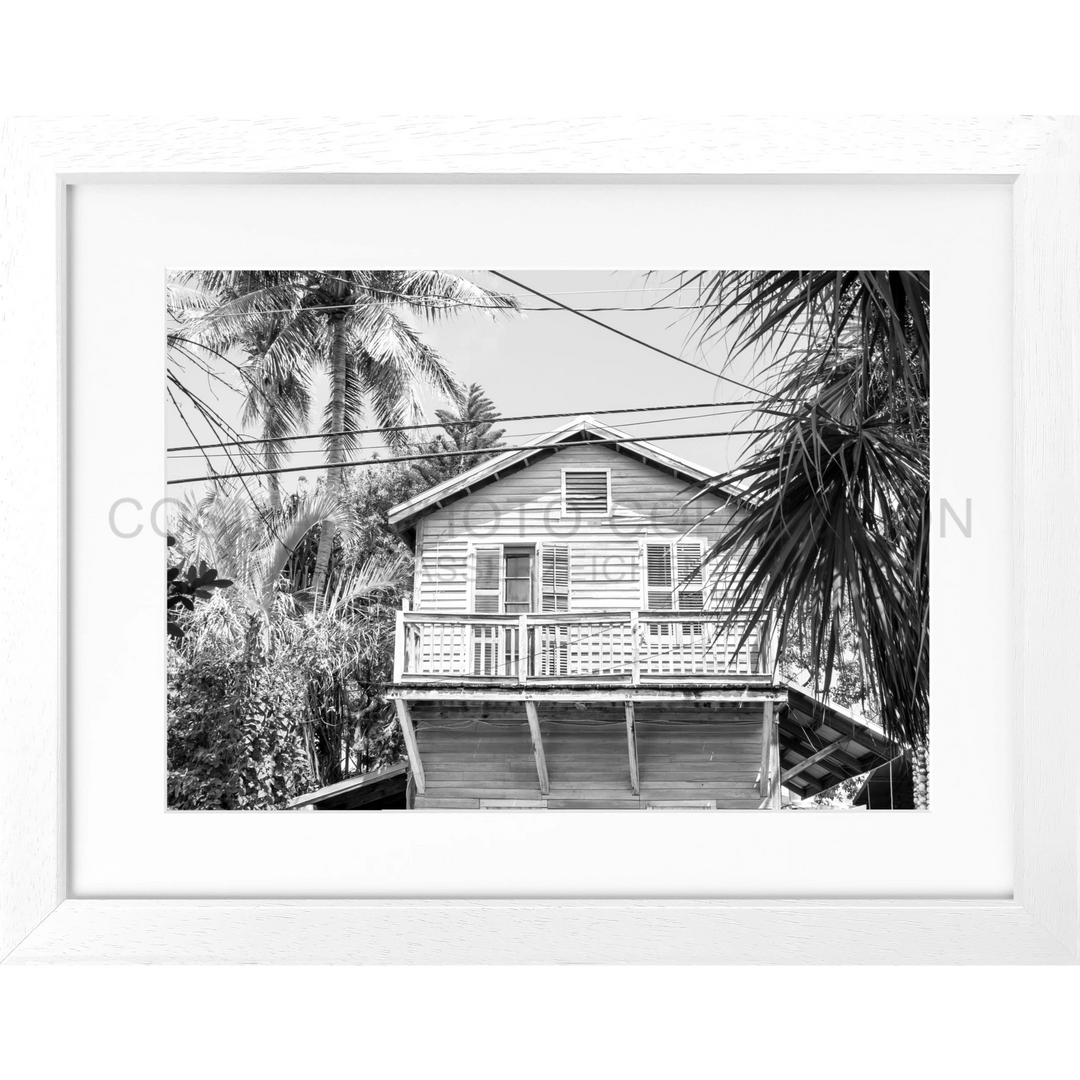 Poster Florida Key West ’Beach House’ FL46 - Weiss 3cm