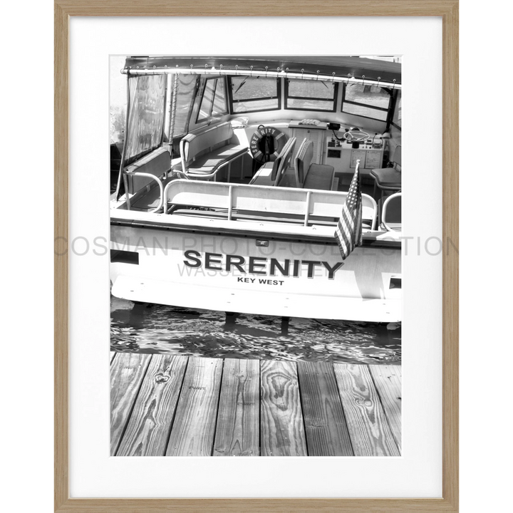 Poster Florida Key West ’Boat’ FL25 - Eiche Furnier