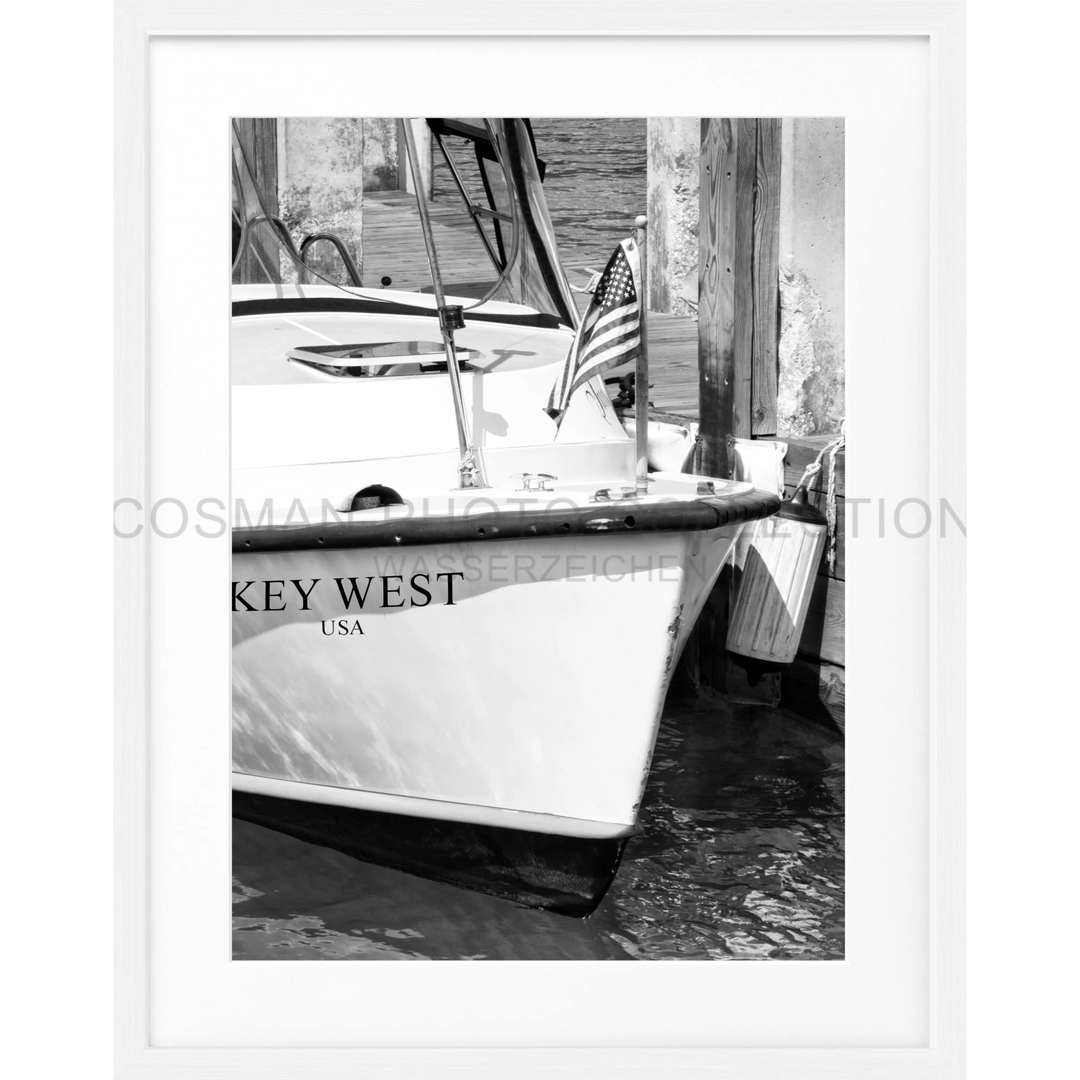 Poster Florida Key West ’Boat’ FL33 - Weiss 1.5cm / S