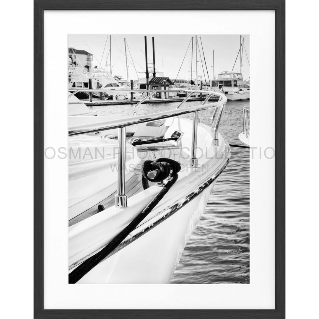 Poster Florida Key West ’Boat’ FL37 - Schwarz matt