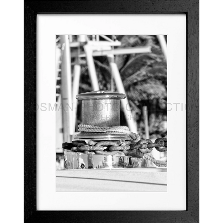 Poster Florida Key West ’Boat’ FL45 - Schwarz 3cm / S