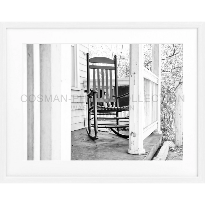 Holzschaukelstuhl auf einer Veranda im Poster Florida Key West Deckchair FL07