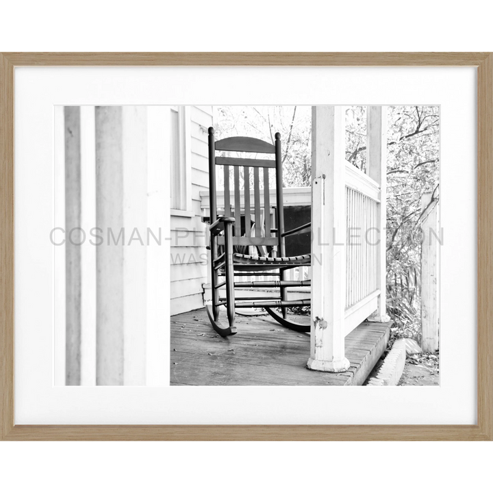 Holzschaukelstuhl auf einer Veranda im Poster Florida Key West Deckchair FL07