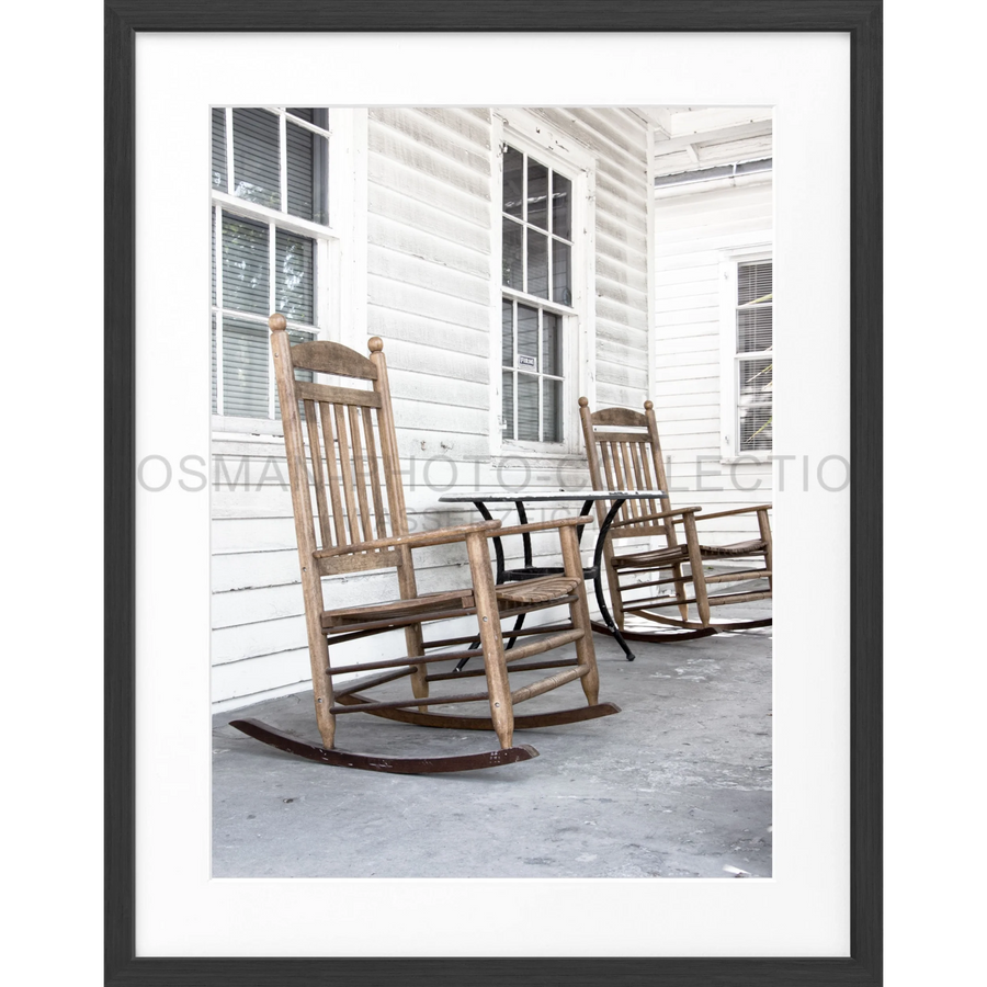 Poster Florida Key West ’Deckchair’ FL30 - Schwarz matt