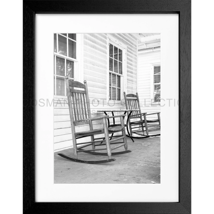 Poster Florida Key West ’Deckchair’ FL30 - Schwarz 3cm