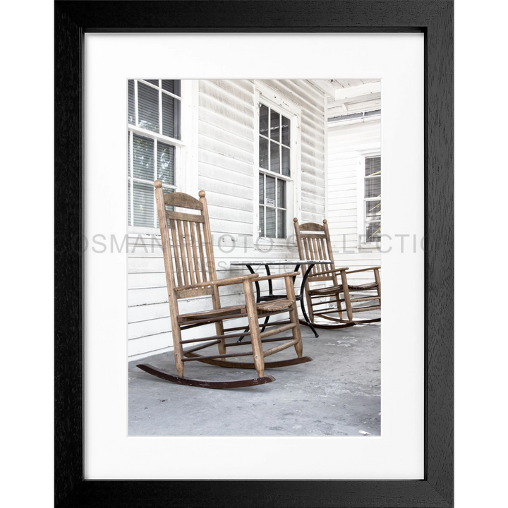 Poster Florida Key West ’Deckchair’ FL30 - Schwarz 3cm