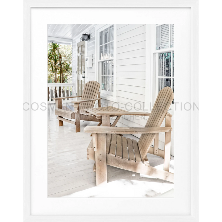 Poster Florida Key West ’Deckchair’ FL44 - Weiss 1.5cm