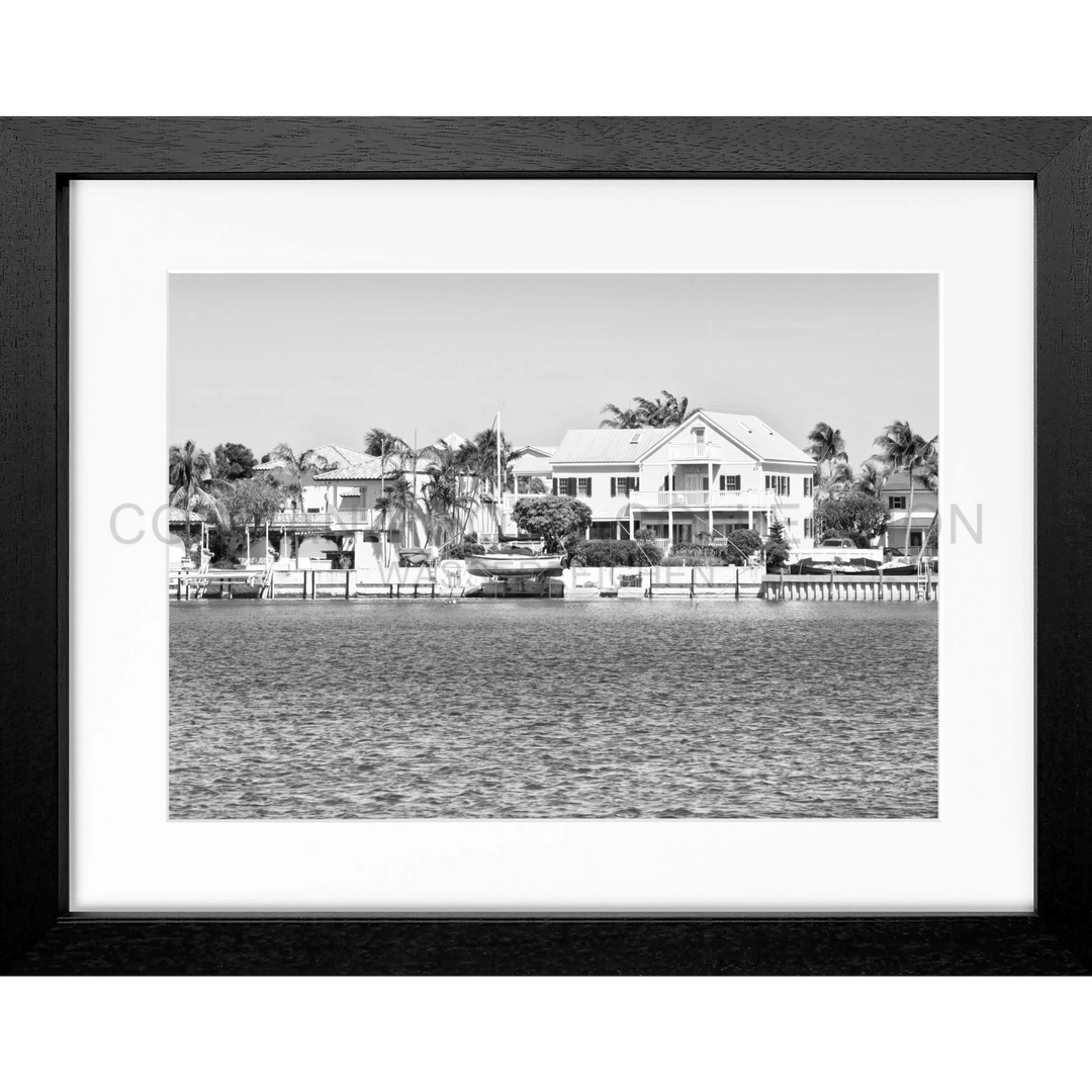 Poster Florida Key West FL08 - Schwarz 3cm / S (31cm x