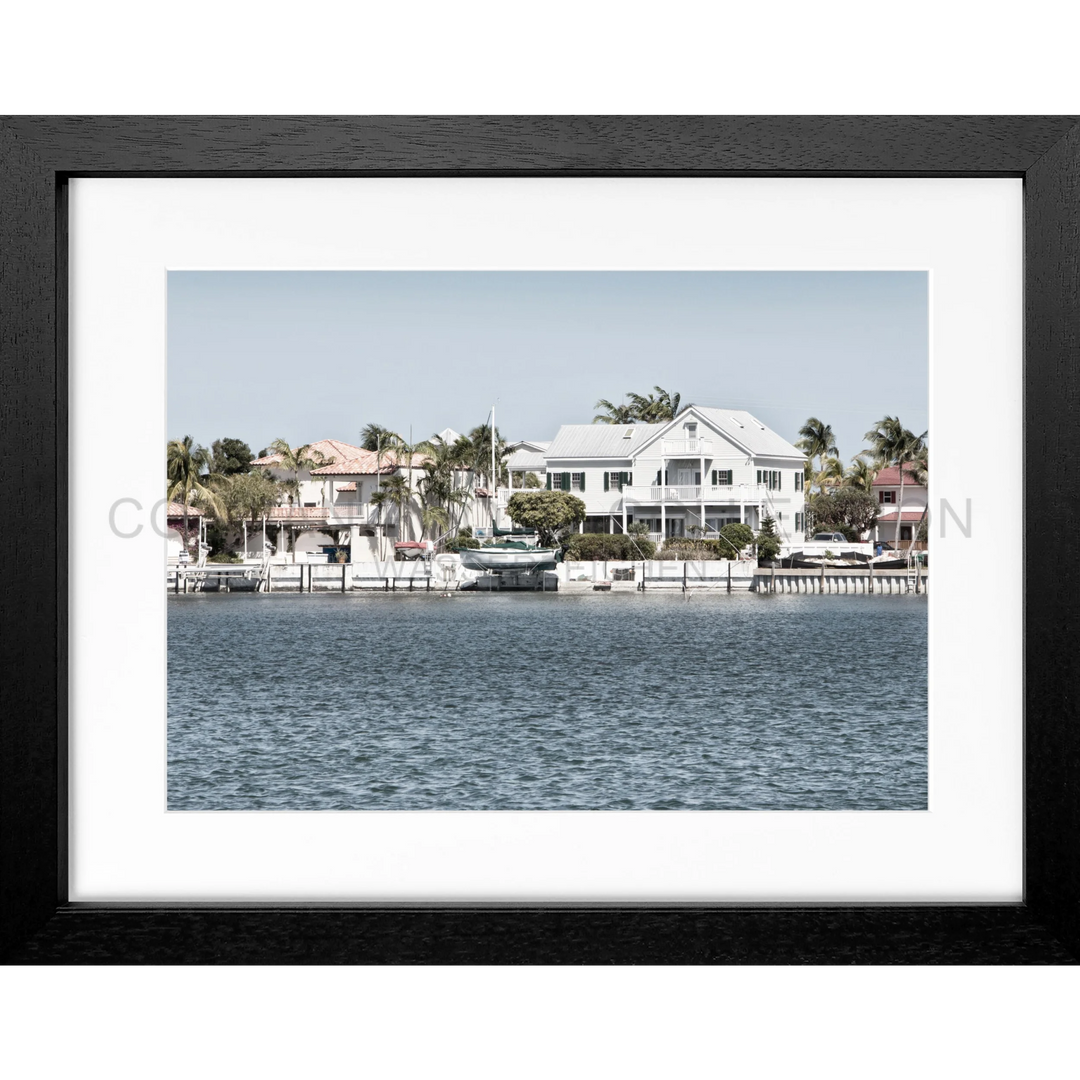 Poster Florida Key West FL08 - Schwarz 3cm / S (31cm x