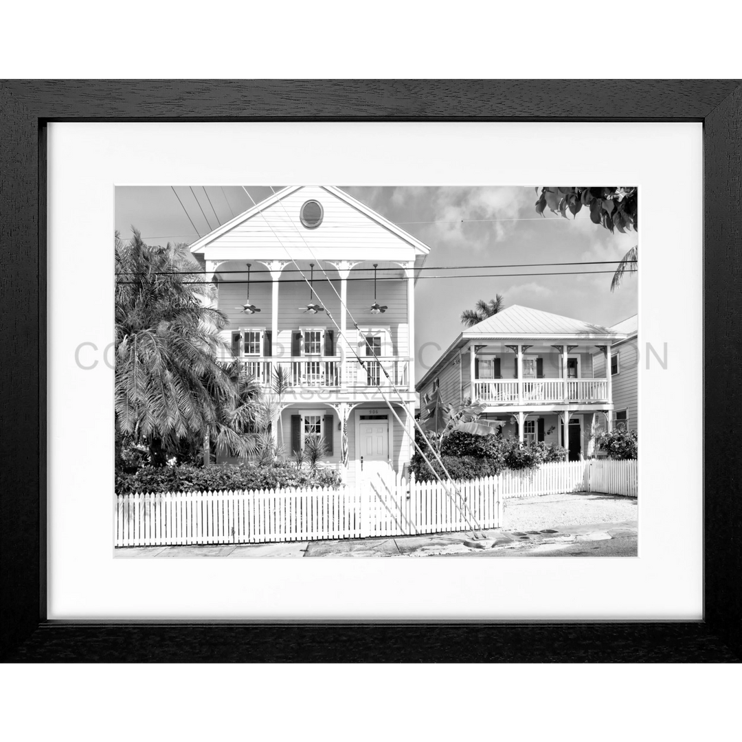 Poster Florida Key West FL14 - Schwarz 3cm / S (31cm x