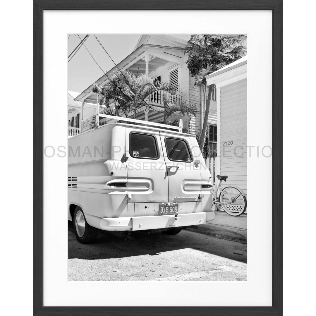 Poster Florida Key West FL23 - Schwarz matt 1.5cm / S (25cm