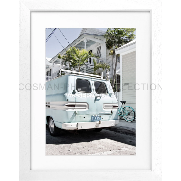 Poster Florida Key West FL23 - Weiss 3cm / S (25cm x 31cm)