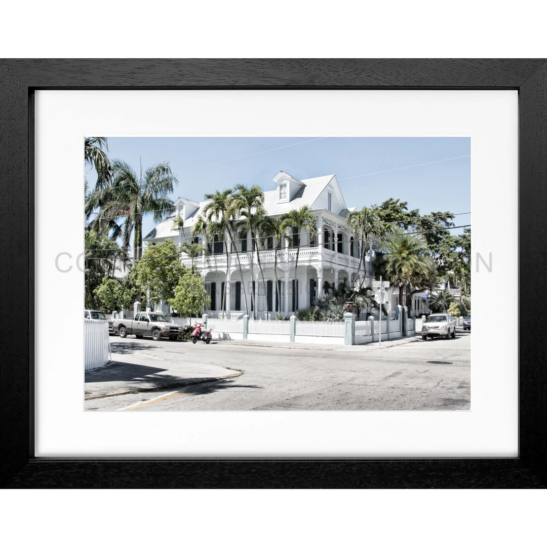 Poster Florida Key West FL38 - Schwarz 3cm / Motiv: farbe