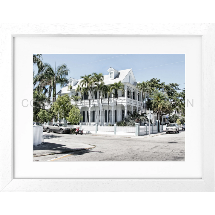 Poster Florida Key West FL38 - Weiss 3cm / Motiv: farbe / S