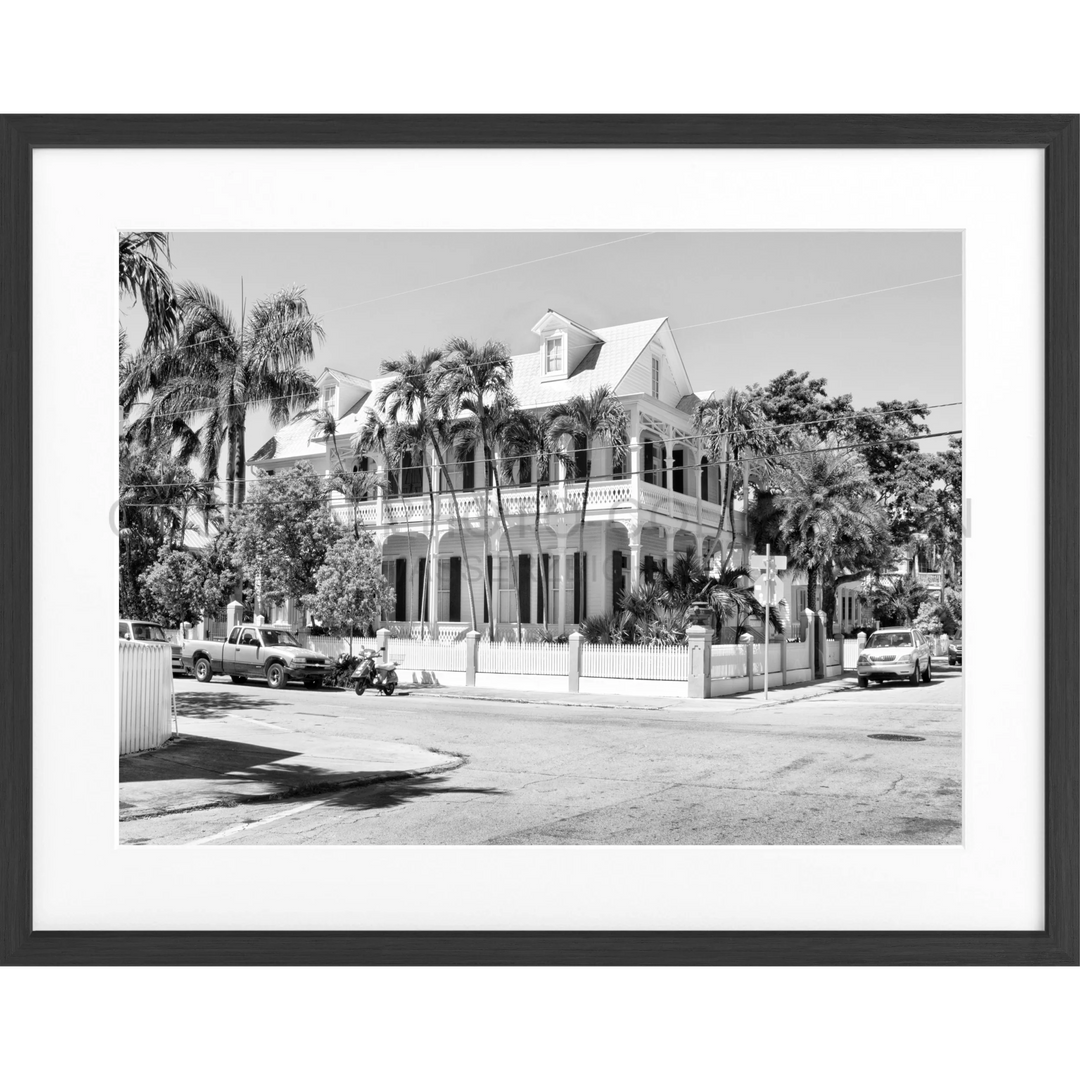 Poster Florida Key West FL38 - Schwarz matt 1.5cm / Motiv: