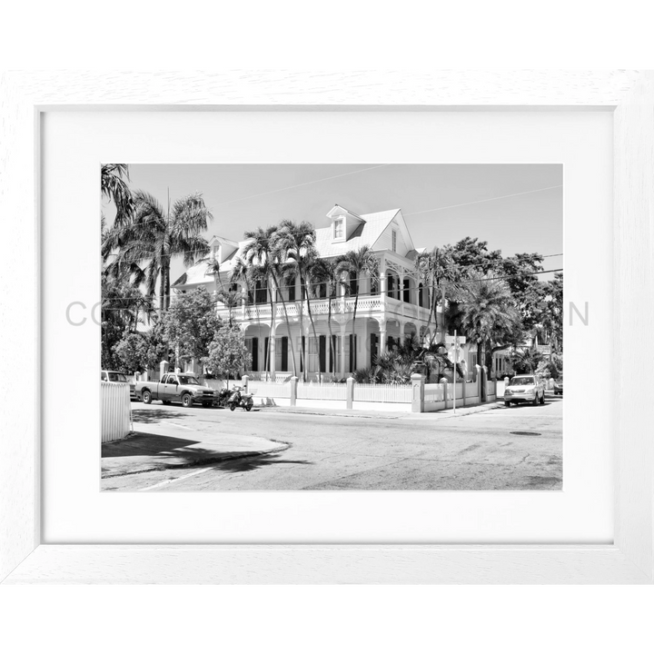 Poster Florida Key West FL38 - Weiss 3cm / Motiv: