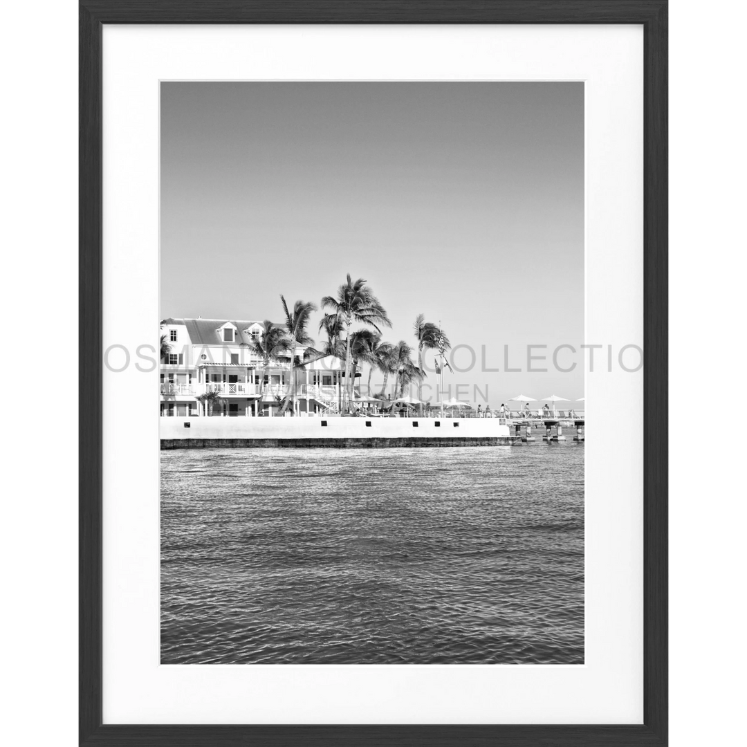 Poster Florida Key West FL42B - Schwarz matt 1.5cm / S