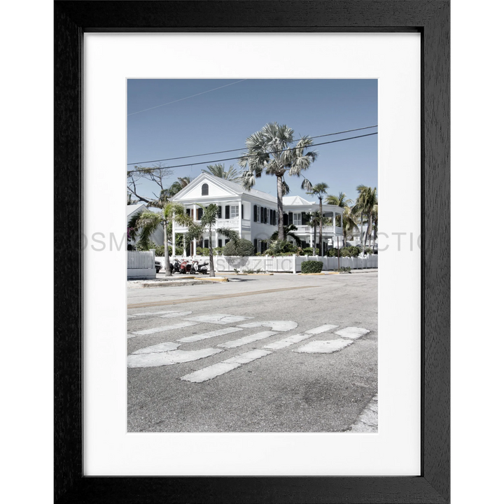 Poster Florida Key West FL43 - Schwarz 3cm / S (25cm x