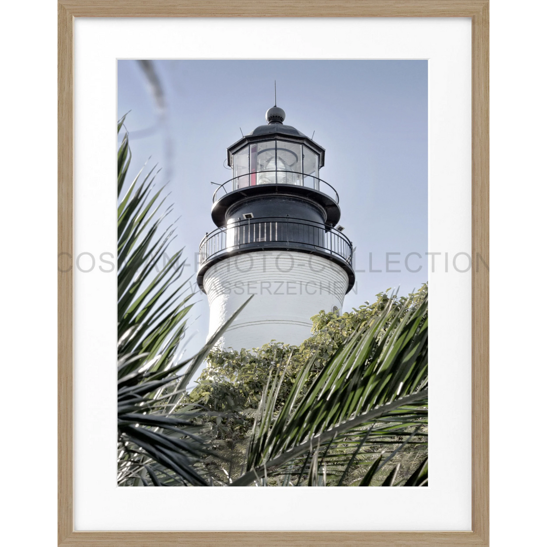 Poster Florida Key West ’Lighthouse’ FL28 - Eiche